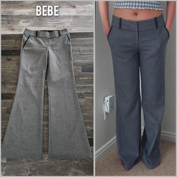 Bebe dress pants light gray size 6 - Picture 1 of 8